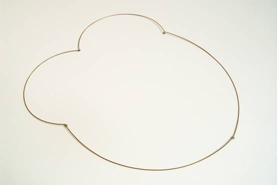 27a Necklace ‘Big Heart’ 1998. base position, 18k gold, 36x31cm