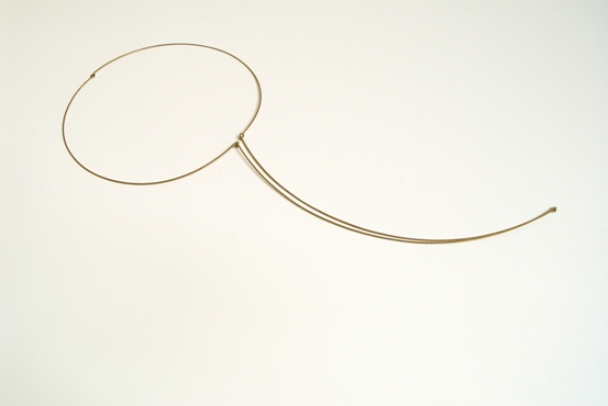 27c Necklace ‘Big Heart’ 1998. position to wear 2, gold, 43x18cm