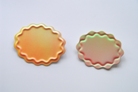 ‘Summerland’ brooches 2003. bronze, acrylic paint, 8,5x6,8cm and 7,5x6,2 cm, € 145,-